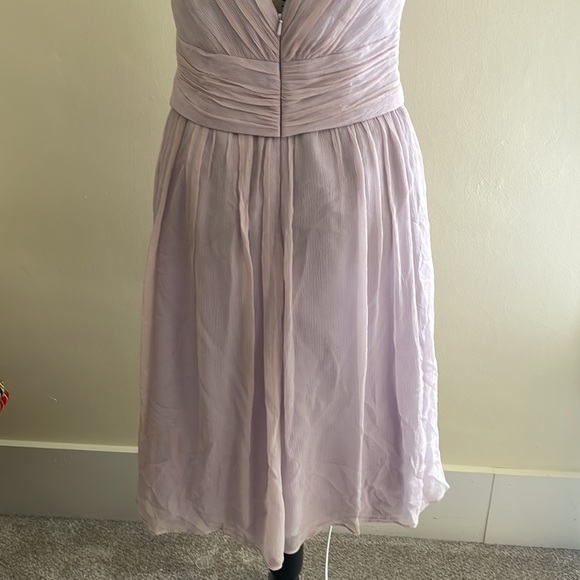 Melissa Sweet Lilac Purple Chiffon Sleeveless Formal Dress Knee Length SZ 8 - Picture 8 of 9